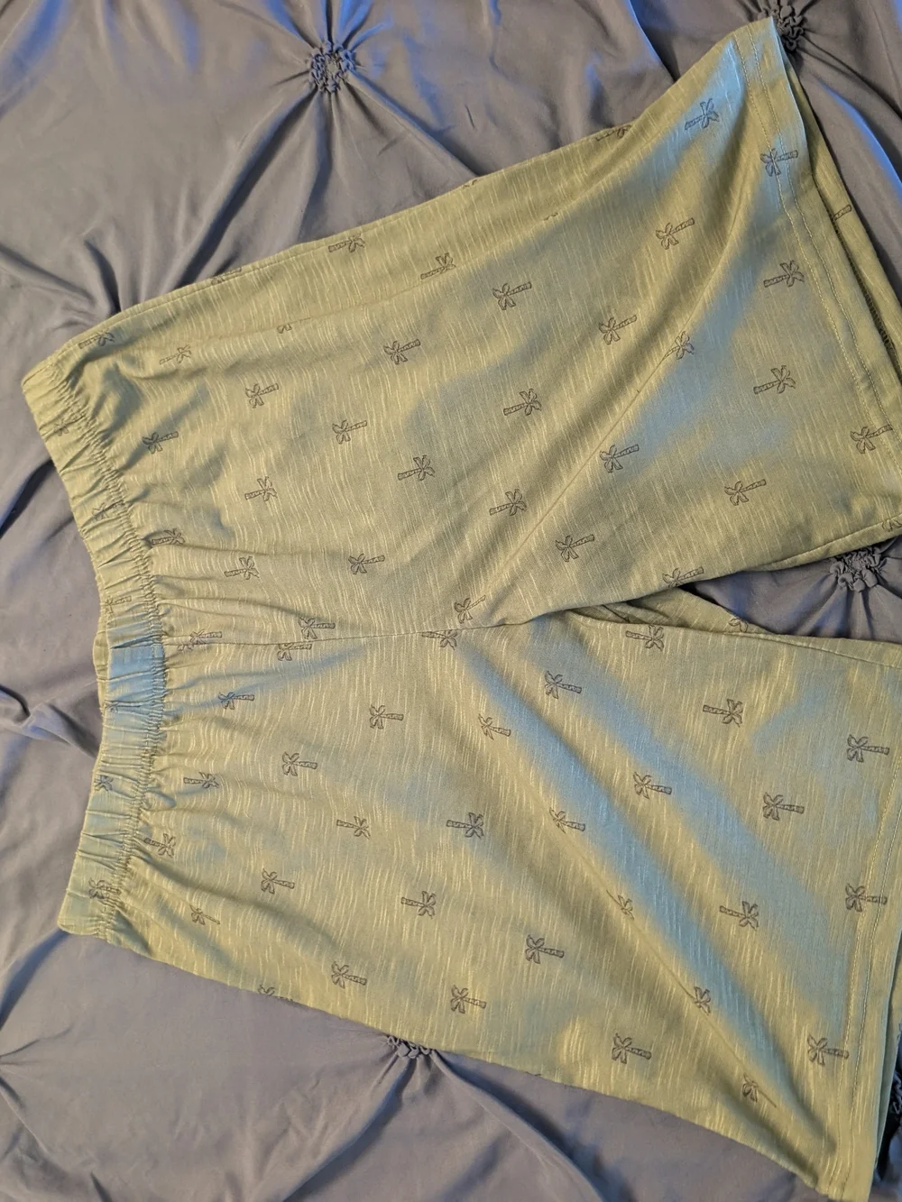 Carter's Light Sage Palm-Print Short Set - Vacation Vibes - Size 14